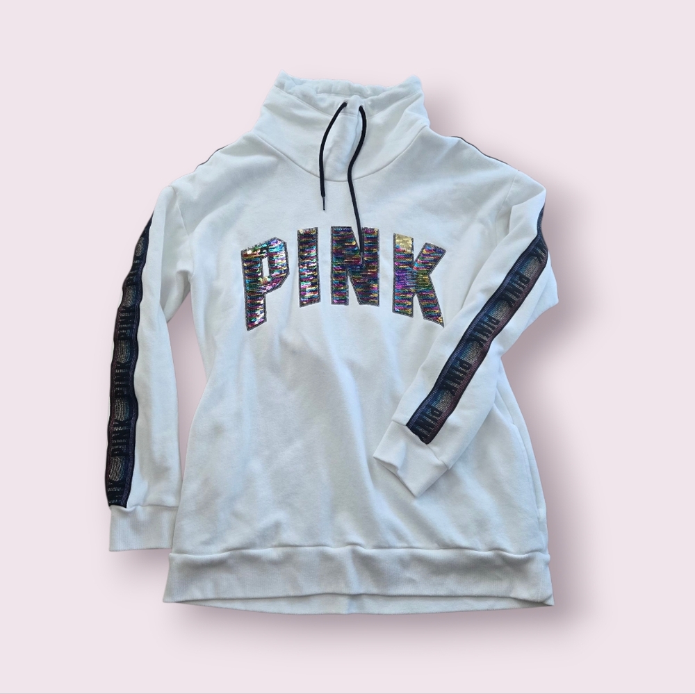 PINK Victoria’s Secret flip sequin hoodie